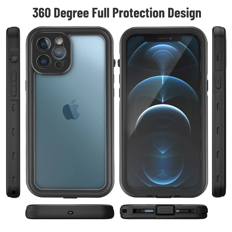 Case Prova d´agua para IPhone 7 8 11 12 13 Pro MAX XR XS MAX