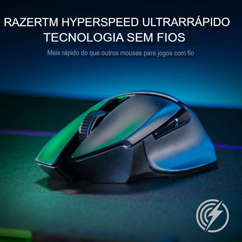 Mouse Razer Basilisk X Hyperspeed Wireless Gamer Bluetooth 16000 DPI, Compativele Sensor Otico