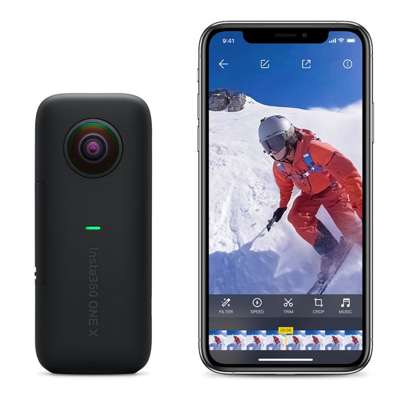 Câmera De Video Insta360 ONE X2 18MP 5.7k Câmera Wi-fi, Compativel iPhone Android