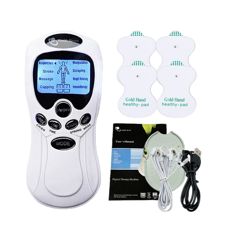 Eletro Estimulador + Caneta Elétrica Massageadora Muscular Fisioterapia Acupuntura Profissional